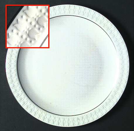 Sculptured Rim (Platinum Trim, Centura) by Corning Corelle