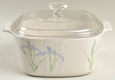 Shadow Iris (Corelle) 3 Quart Square Casserole with Lid