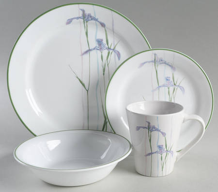 Shadow Iris (Corelle) 4 Piece Place Setting