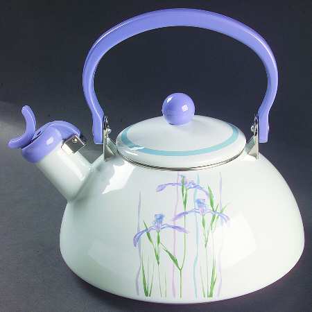 Shadow Iris (Corelle) Metal Whistler Kettle & Lid
