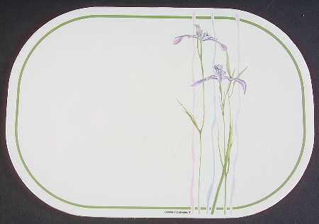 Shadow Iris (Corelle) Cork Back Hot Mat by Corning Corelle