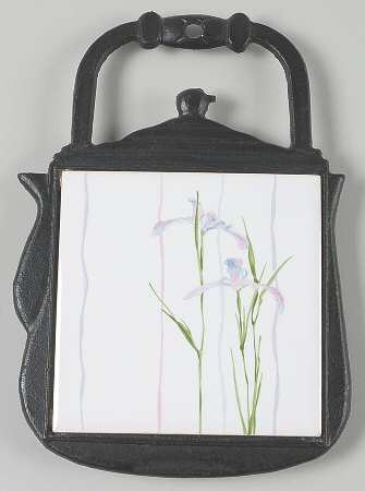 Shadow Iris (Corelle) Metal Frame Square Trivet