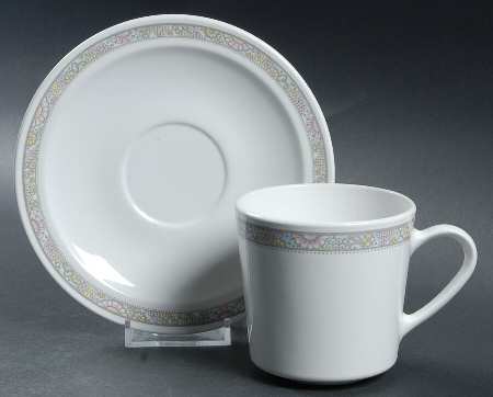 Shangri La Flat Cup & Saucer Set