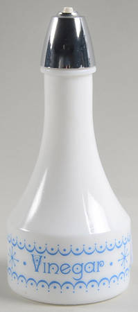 Snowflake Blue (Corelle) Vinegar Cruet with Shaker Top