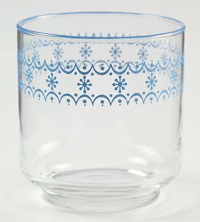 Snowflake Blue (Corelle) 8 Oz Glassware Old Fashioned