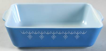 Snowflake Blue (Corelle) Large Refrigerator Jar No Lid