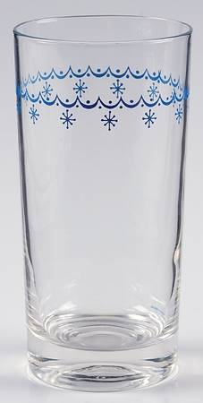 Snowflake Blue (Corelle) 12 Oz Glassware Tumbler