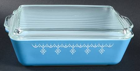Snowflake Blue (Corelle) Large Refrigerator Jar & Lid