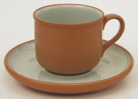 Sonora Aqua Flat Cup & Saucer Set