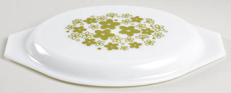 Spring Blossom (Large Flowers) Lid for 2.5 Quart Oval Covered Casserole
