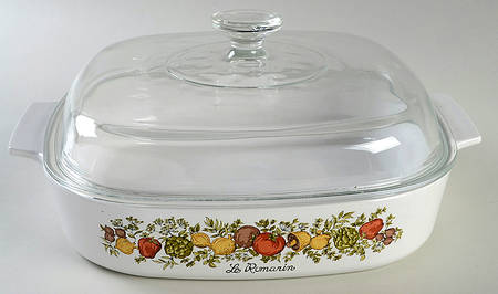Spice of Life (Centura) 2.5 Quart Square Casserole with Lid