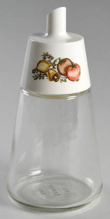 Spice of Life (Centura) Glassware Sugar Shaker & Plastic Lid