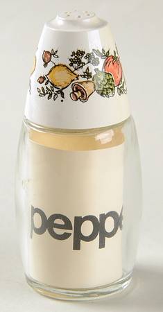 Spice of Life (Centura) Glassware Pepper Shaker & Lid