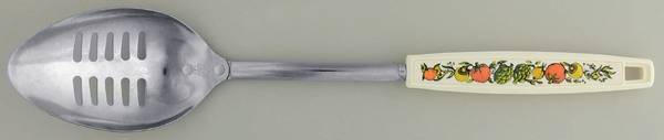 Spice of Life (Centura) Metal Slotted Spoon with Plastic Handle