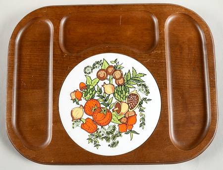 Spice of Life (Centura) 13" Rectangular Wood Cheese Tray W/Ceramic Tile