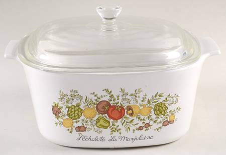 Spice of Life (Centura) 2.5 Quart Square Casserole with Lid