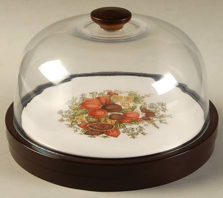 Spice of Life (Centura) Cheese Dish & Plastic Dome