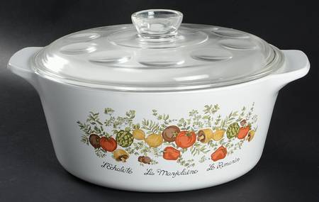 Spice of Life (Centura) 4 Quart Round Covered Casserole