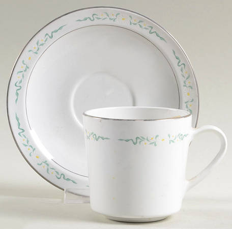 Springhill Flat Cup & Saucer Set