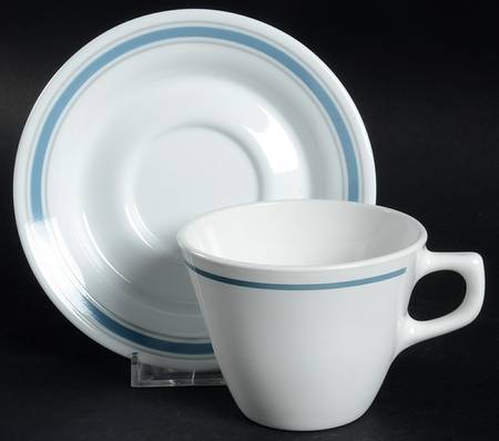 Stratos Flat Cup & Saucer Set