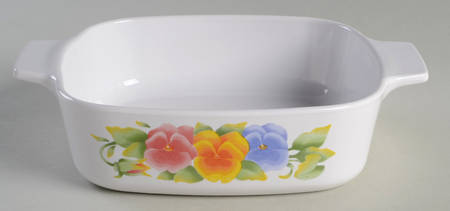 Summer Blush (Corelle) 1 Quart Square Casserole No Lid