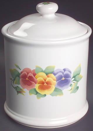 Summer Blush (Corelle) Extra Large Canister & Lid by Corning Corelle