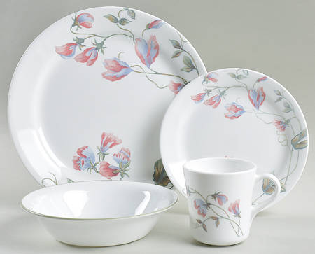 Sweet Celeste (Corelle) 4 Piece Place Setting