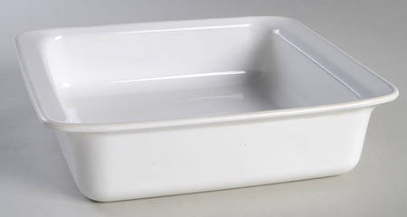 White Coupe 9" Square Baker