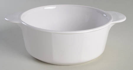 White Coupe 1.25 Qt Round Casserole No Lid