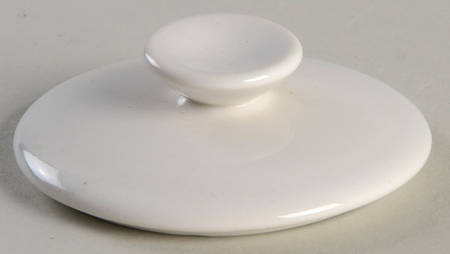 White Coupe Lid for Sugar Bowl