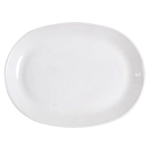 White Coupe 11" Oval Serving Platter