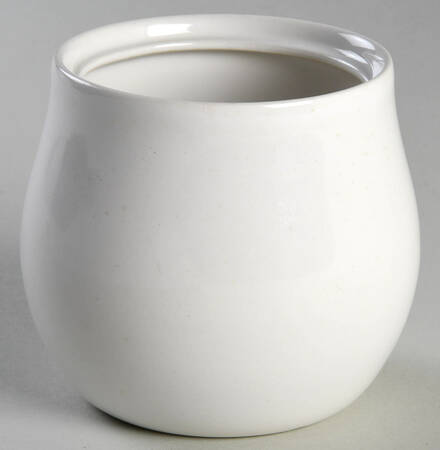 White Coupe Sugar Bowl No Lid