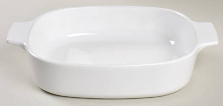 White Coupe 1.5 Quart Square Casserole No Lid
