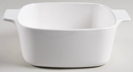 White Coupe 1.5 Quart Square Casserole No Lid