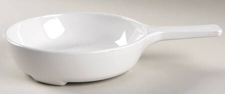 White Coupe Microwave Menuette Pan-No Lid-6 1/2"
