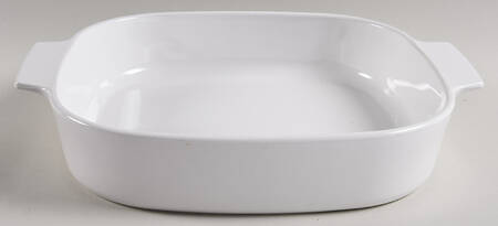 White Coupe 2.5 Quart Square Casserole No Lid