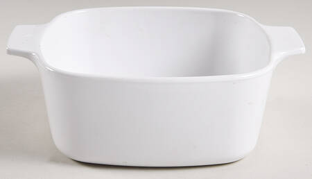 White Coupe 1.5 Quart Square Casserole No Lid