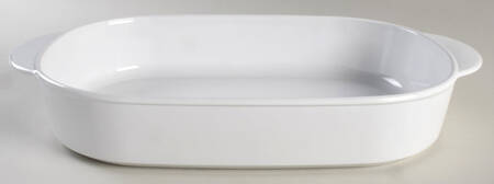 White Coupe 13" Oval Baker