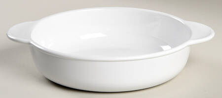 White Coupe 1.25 Qt Round Casserole No Lid