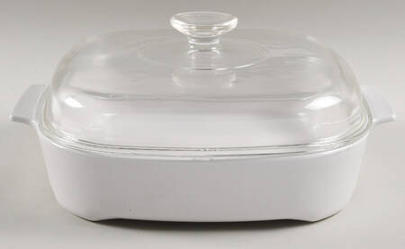 White Coupe 11" Covered Browning Skillet