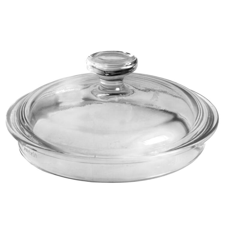White Coupe 1 Qt Cook & Pour, Glass Lid Only
