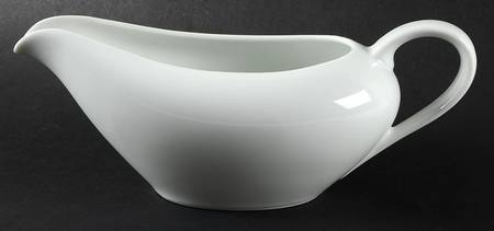 White Coupe Gravy Boat
