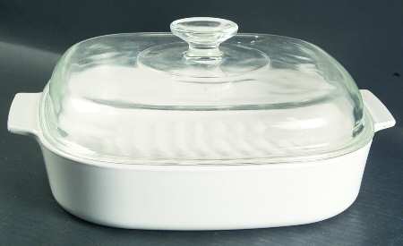 White Coupe 10" Cooker W/Lid and Built in Rack
