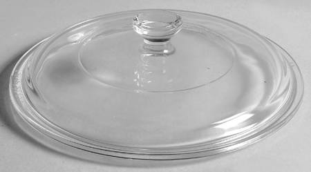 White Coupe Lid for Microwave Menuette Pan 6 1/2"