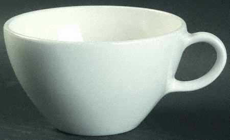 White Coupe Flat Cup