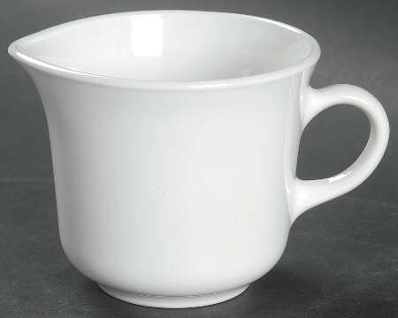 White Coupe Creamer