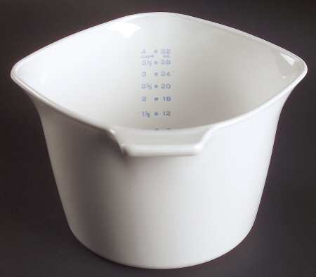 White Coupe 1 Qt Sauce Maker No Glass Lid