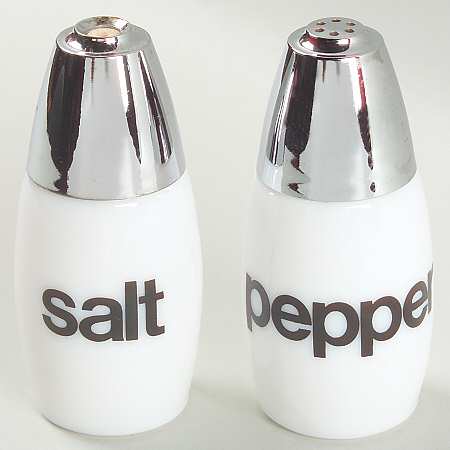 White Coupe Salt & Pepper Set