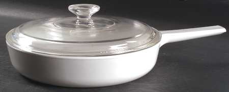 White Coupe 10" Skillet & Lid