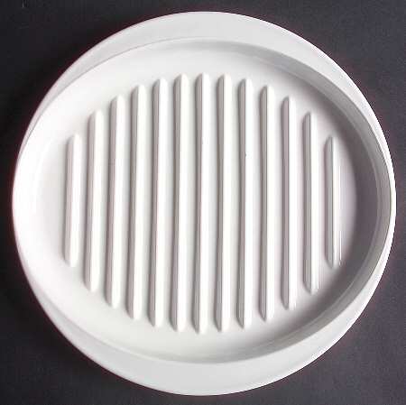 White Coupe Browning Grill-Oval/Microwave W/Rack
